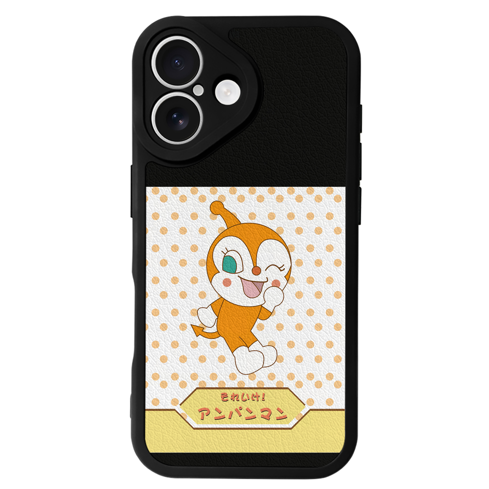 （画像用） アンパンマン Anpanman 【iPhone 16シリーズ対応】シリコンスマホケース（レザー調） 材質：シリコン